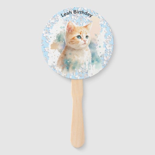 Serene Cat Fächer (Vorderseite)