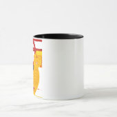 "Serene Cat Sleeping - Schöne Motion Art Print Tasse (Zentrum)