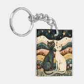 Serene Cats Schlüsselanhänger (Vorderseite links)