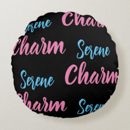 Serene Charm Round Pillow Rundes Kissen