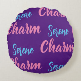 Serene Charm Round Pillow Rundes Kissen