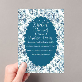 Serene Chinoiserie Bridal Shower Invitation Acryleinladungen
