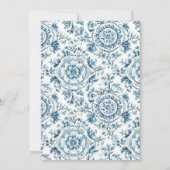 Serene Chinoiserie Bridal Shower Invitation Einladung (Rückseite)