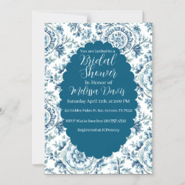 Serene Chinoiserie Bridal Shower Invitation Magneteinladung