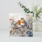 Serene Christmas Bliss Feiertagskarte (Stehend Vorderseite)