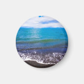 Serene Coastal Ocean Waves Magnet (Vorne)