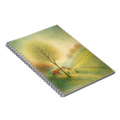 Serene Countryside Cottage with Blossoming Trees Notizblock (Rechte Seite)