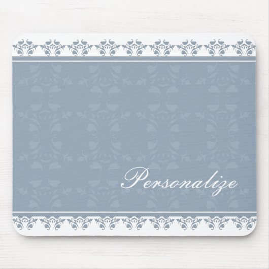 Serene Damask Border Mousepad (Vorne)
