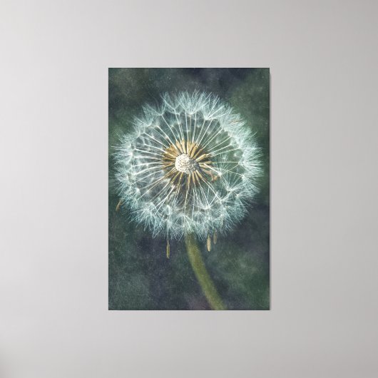 Serene Dandelion Leinwand Art - Zeitloser Natursch (Vorderseite)