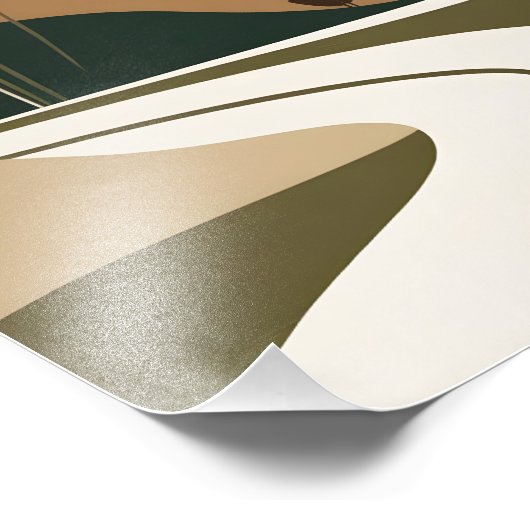 Serene Desert River Fotodruck (Ecke)