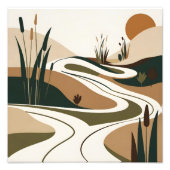 Serene Desert River Fotodruck (Vorne)