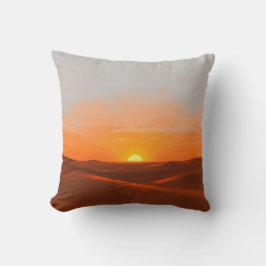 Serene Desert Sunset Kissen