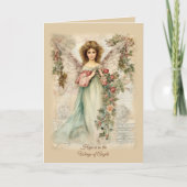 Serene Design Vintag-Style Engel Karte (Vorderseite)