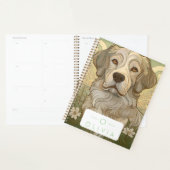Serene Dog Planner mit Name und Monogramm Planer (Anzeige)