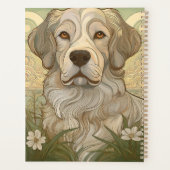 Serene Dog Planner mit Name und Monogramm Planer (Rückseite)