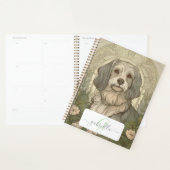 Serene Dog Planner mit Name und Monogramm Planer (Anzeige)