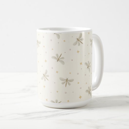 Serene Dragonflies Mug Kaffeetasse (VorderseiteRechts)