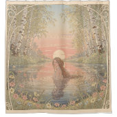Serene Elegance Nouveau Bathing Duschvorhang (Vorderseite)