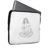 Serene Elf Warrior | Fantasy Anime Character Art Laptopschutzhülle (Vorne Rechts)