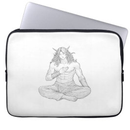 Serene Elf Warrior | Fantasy Anime Character Art Laptopschutzhülle