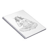 Serene Elf Warrior | Fantasy Anime Character Art Notizblock (Rechte Seite)