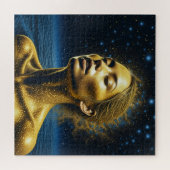 Serene Ethereal Frau unter den Sternen Puzzle (Horizontal)