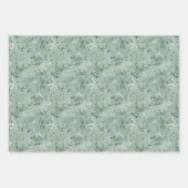 Serene Eukalyptus Branch Pattern auf Mute Green Geschenkpapier Set (Vorderseite 2)