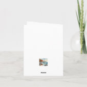 Serene Fall Watercolor Coastal Seascape Blank (Rückseite)