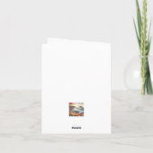 Serene Fall Watercolor Coastal Seascape Blank (Rückseite)