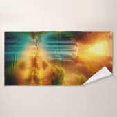 Serene Falls und Lake Towel Design Badehandtuch (Badehandtuch)