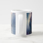 Serene Fantasy Lake mit Willow und Heron Jumbo-Tasse (Rückseite)