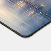 Serene Fantasy Lake mit Willow und Heron Schreibtischunterlage (Ecke)