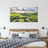 Serene Fields Leinwanddruck (Insitu (Schlafzimmer))