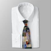 Serene Fir Trees Abstrakt Neck Tie Krawatte (Gebunden)