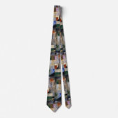 Serene Fir Trees Abstrakt Neck Tie Krawatte (Vorderseite)