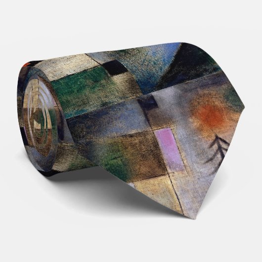 Serene Fir Trees Abstrakt Neck Tie Krawatte (Gerollt)