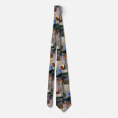 Serene Fir Trees Abstrakt Neck Tie Krawatte (Rückseite)