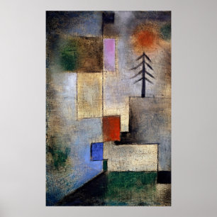 Serene Fir Trees by Paul Klee - Abstrakte Kunst Poster