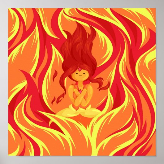 Serene Flame Princess Poster (Vorne)