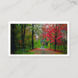 Serene Forest Business Card  Professional Branding Visitenkarte