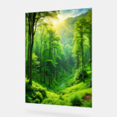 Serene Forest Glow" Wall Art. Acrylschild (Winkel)