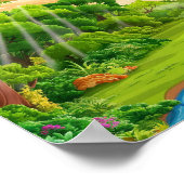 Serene Forest Landscape Poster (Ecke)