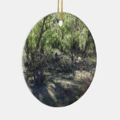 Serene Forest Scene Keramik Ornament (Rechts)