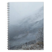Serene Frosty Winter Alpine Spirituosen Notebook Notizblock (Vorderseite)