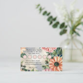 Serene Garden Wreath Pastel Floral Elegante Begleitkarte (Stehend Vorderseite)