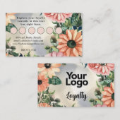 Serene Garden Wreath Pastel Floral Elegante Begleitkarte (Vorne/Hinten)