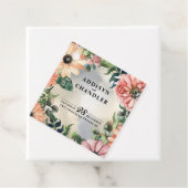 Serene Garden Wreath: Pastel Floral Elegante Geschenkanhänger (Beispiel)