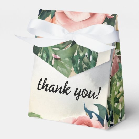 Serene Garden Wreath: Pastel Floral Elegante Geschenkschachtel (Vorderseite)