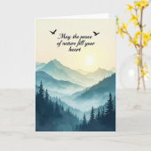 Serene Geburtskarte für Berge Karte (Gelbe Blume)
