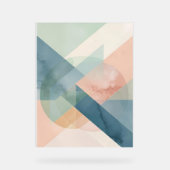 Serene Geometrie - Moderne, Abstrakte Wand Acrylschild (Vorderseite)